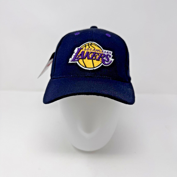 LA Lakers NBA Puma Snapback Hat One Size Wool Black Ball Cap NWT Please Read - Picture 1 of 13